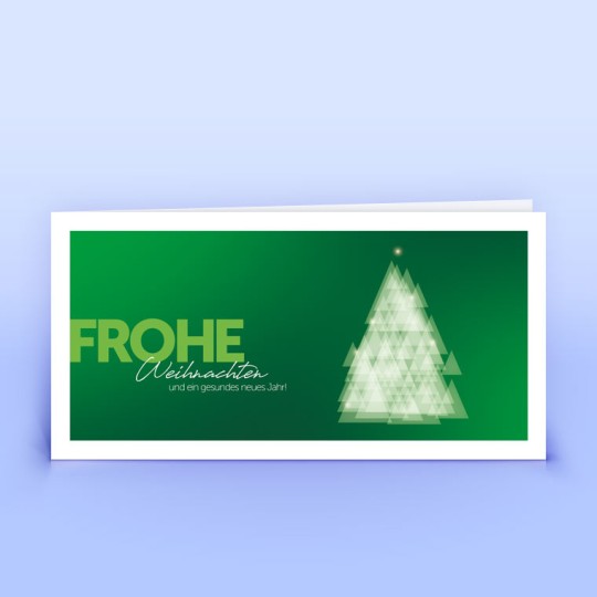 Weihnachtskarten grün abstrakt 